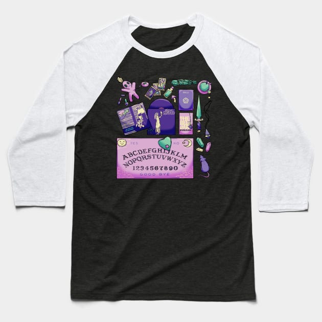 Teen Witch Starter Kit Baseball T-Shirt by Grandma Ironlung
